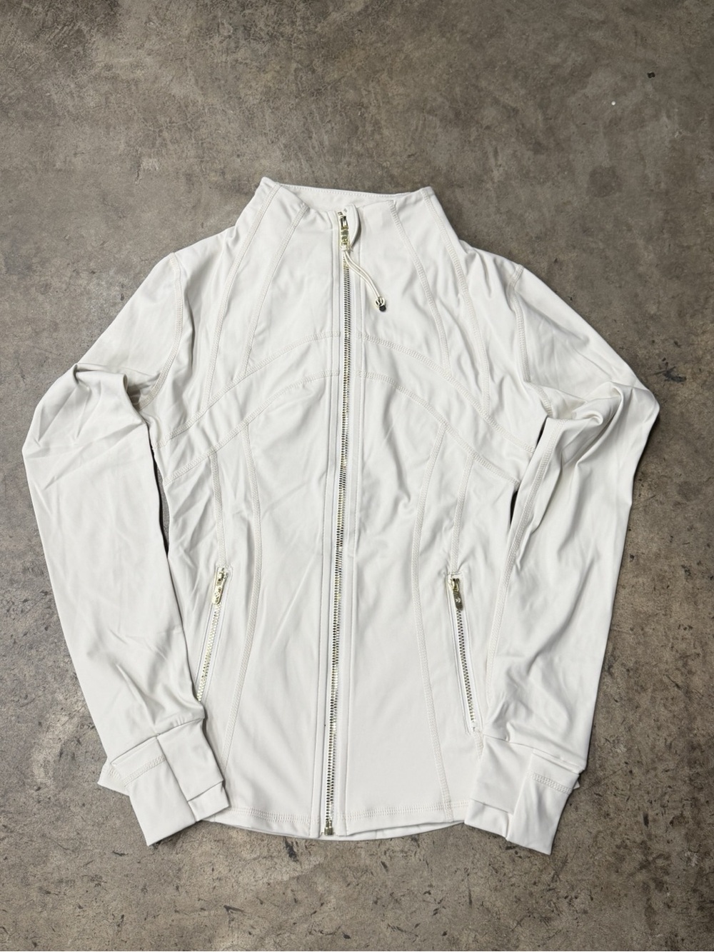 lululemon athletica White Full-Zip Athletic Jacket